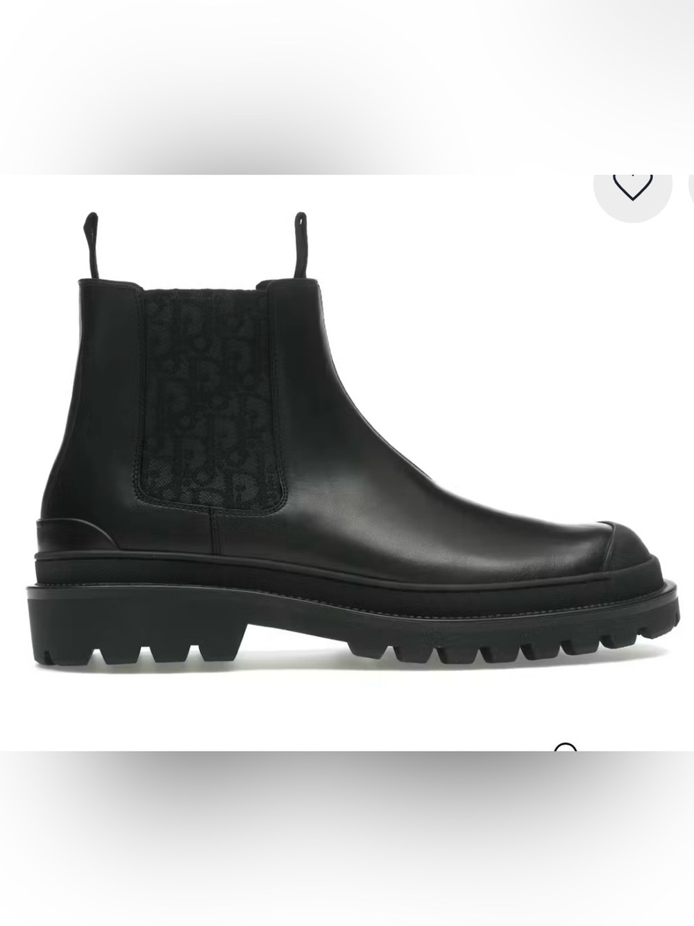 NWB Dior Explorer Chelsea Boot Black Black On Black  Dior Oblique Motif SIZE 40